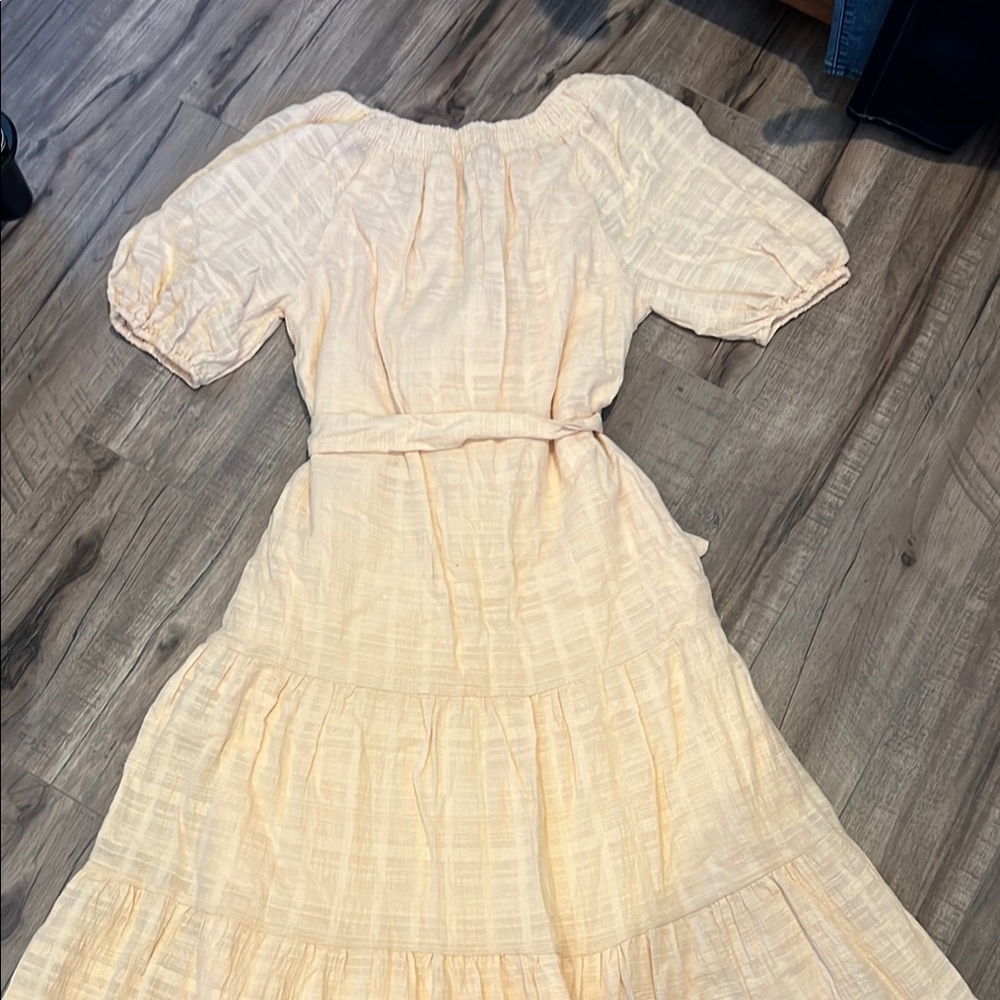 Evereve Cream Puff Sleeve Midi Sundress - Picture 4 of 4